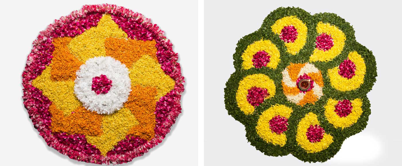 Most beautiful pookalam designs for onam festival